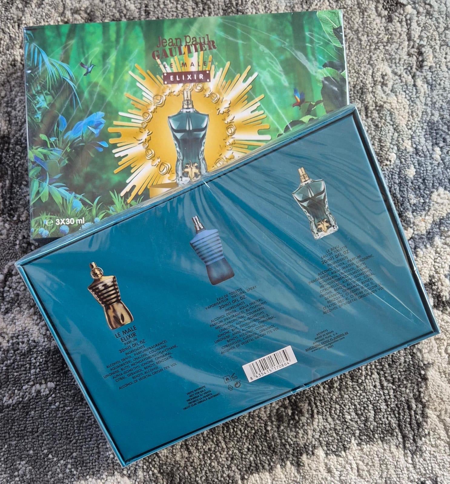 Jean Paul Gaultier Edt/Le Male Elixir/Le Beau Set (3x30ml) (Men)