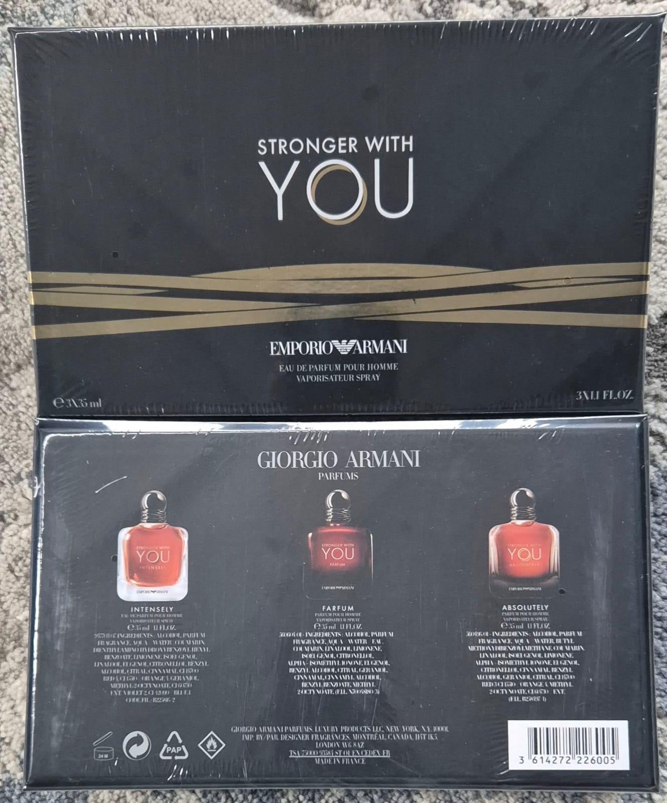 Emporio Armani Stronger With You Intensely/Parfum/Absolutely Set (3x35ml) (Men)