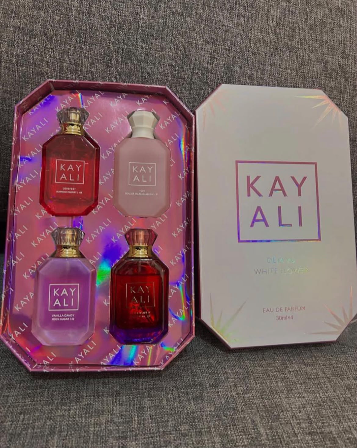 Kayali (Yum Boujee/Lovefest/Fleur Majesty/Vanilla Candy) Set (4x30ml)