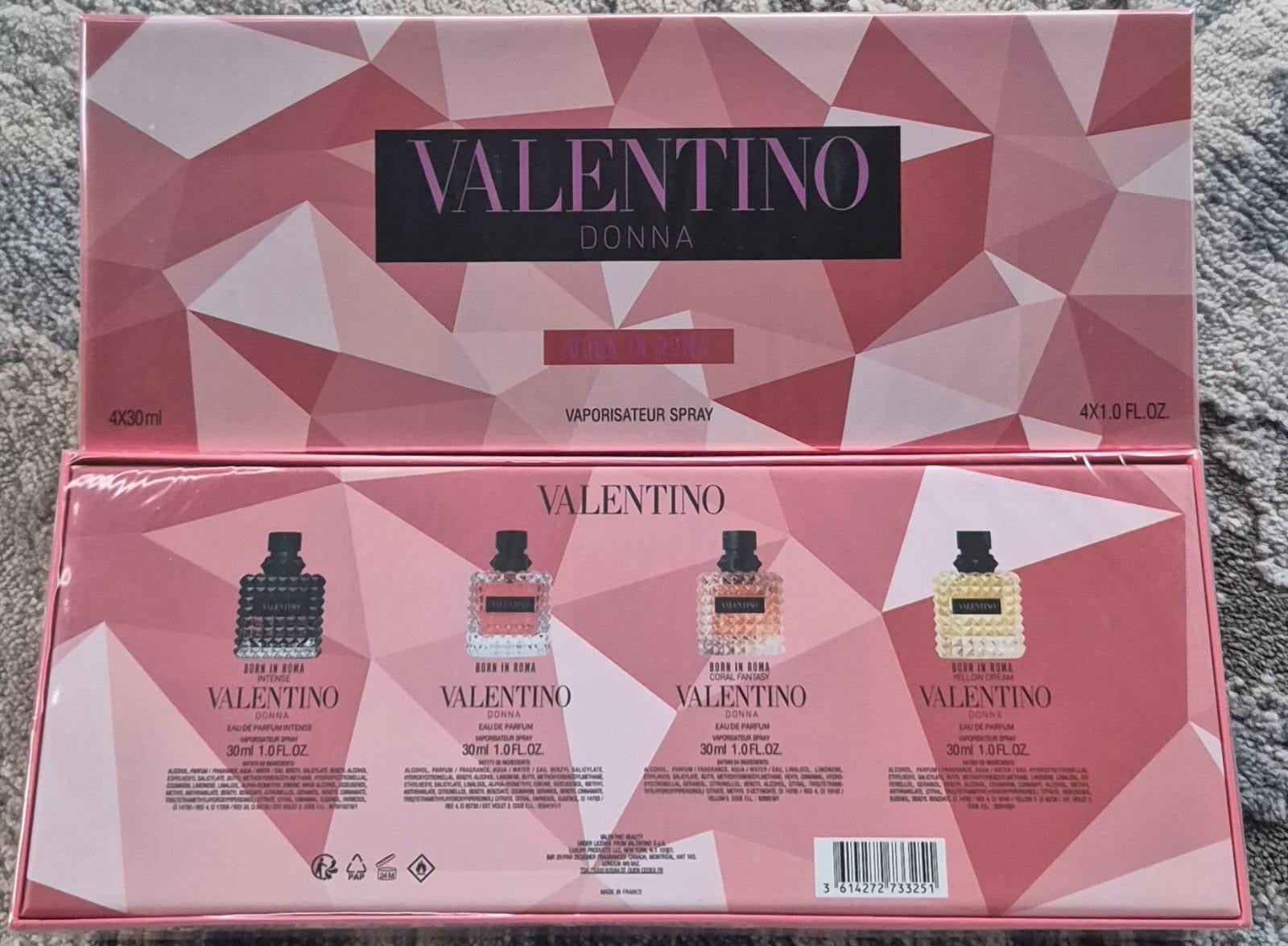Valentino Donna Born In Roma/Intense/Yellow Dream/Coral Fantasy Set (4x30ml) (Women)