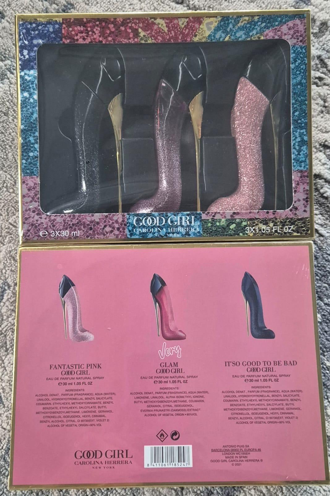 CH Good Girl Glitter Blue/Fantastic Pink/Very Glam Set (3x30ml) (Women)